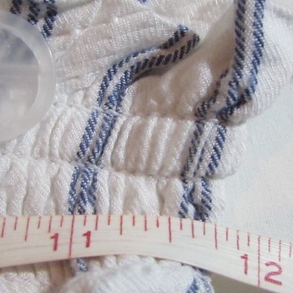 HOLLISTER ULTRA HIGH-RISE SHORTS SIZE XS PAPPER BAG WAIST STRIPED BLUE W… - Picture 9 of 9